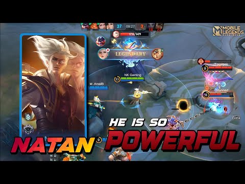 NATAN is One of the Deadly Mage in Mobile Legends | Natan Best Build 2023 is Insane | MLBB