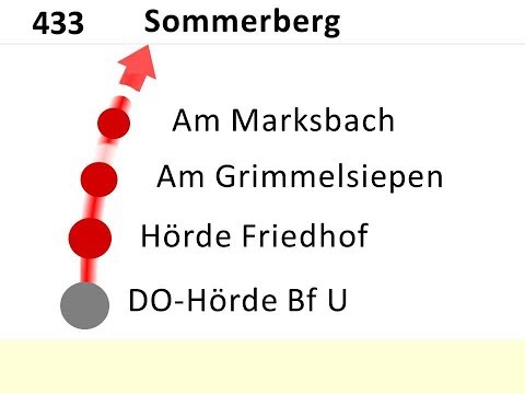 DSW21 Ansagen Bus 433 Hörde - Sommerberg