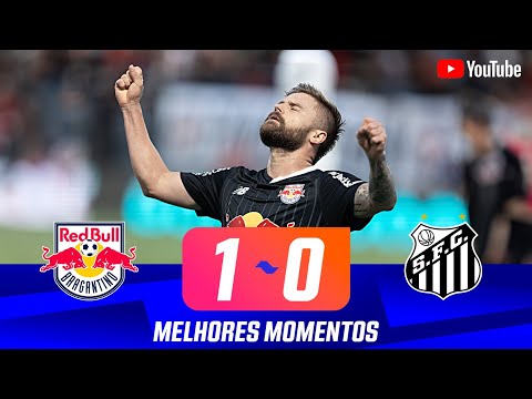 Gols e lances de Red Bull Bragantino x Santos