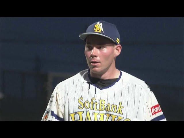 【ファーム】ここまで無失点の好投!! ホークス・C.スチュワート・ジュニア この試合初めてとなる3者凡退!! 2022年8月10日 福岡ソフトバンクホークス 対 中日ドラゴンズ