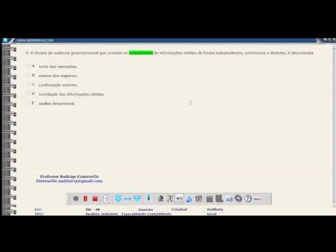 Questão 54 Auditoria TRE-PR 2012 Analista Judiciário - Contabilidade - Prof. Rodrigo Fontenelle