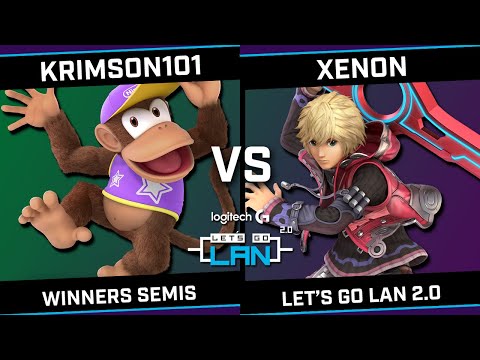 Krimson101 (Diddy Kong) vs Xenon (Shulk) - Logitech G Let's Go LAN 2.0