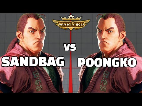 [SFV] Warlord Dan Mirorr Match  [Sandbag Dan VS Poongko Dan] [Street Fighter V]