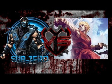 Sub-Zero VS Ken (Mortal Kombat vs Street Fighter)