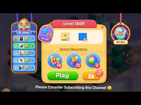 Matchington Mansion Level 1669, Level 1670(Hard Level) & Level 1671 - iOS/Android