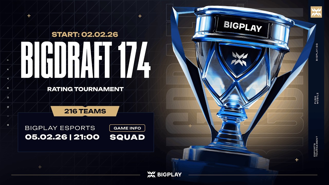 FINAL BIGDRAFT 174 | ФИНАЛ ТУРНИРА PUBG MOBILE! ПРЯМАЯ ТРАНСЛЯЦИЯ ПУБГ МОБАЙЛ! ТУРНИР ПАБГ МОБАЙЛ!