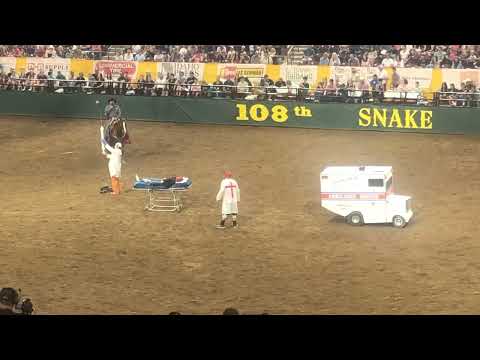 Rodeo clown ambulance act 🚑