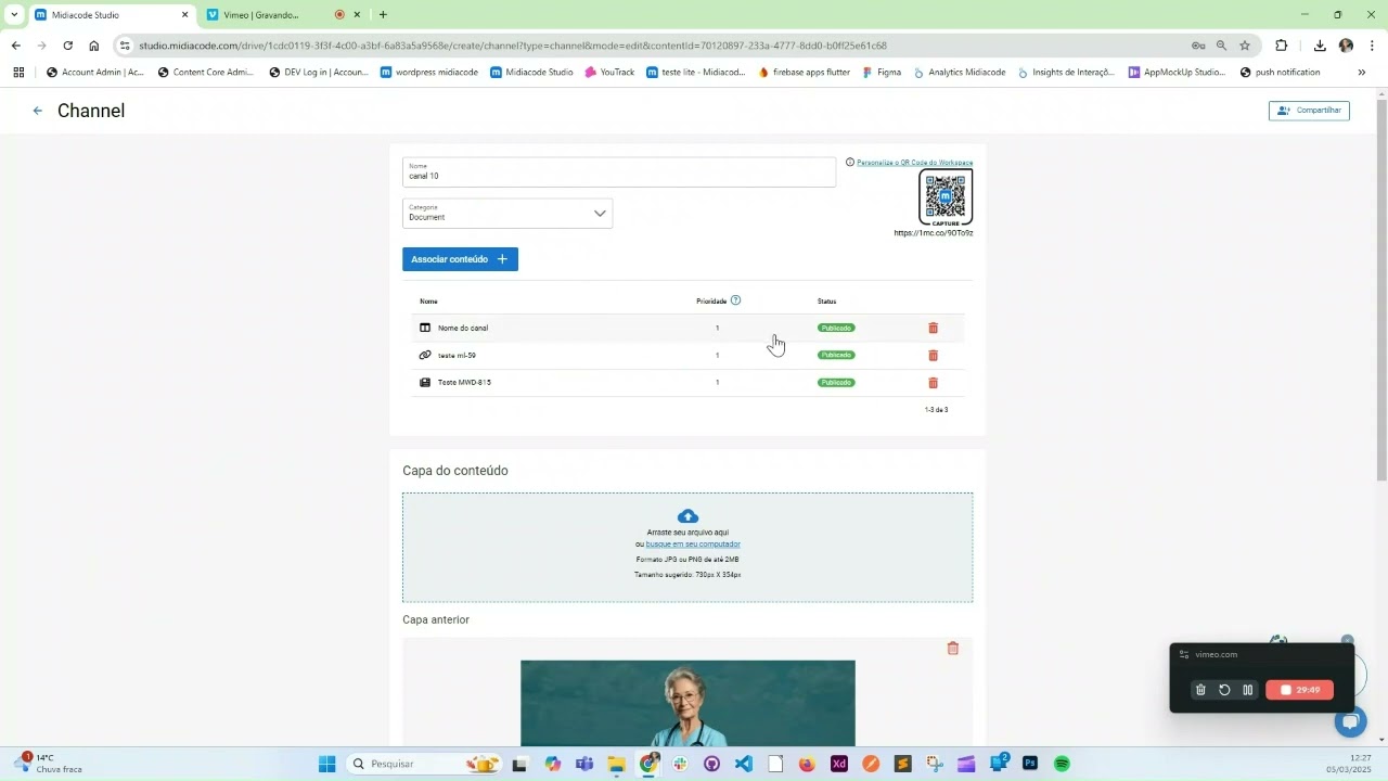 How to disassociate content from a channel in Midiacode Studio