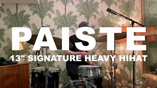 Video thumbnail for Paiste 13" Signature Heavy Hihat - 895g / 1033g by Slagverket