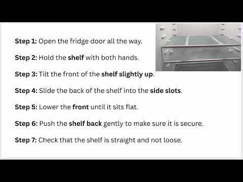 How to Reinstall Frigidaire Refrigerator Shelves – Remove, Align Rails & Lock in Place