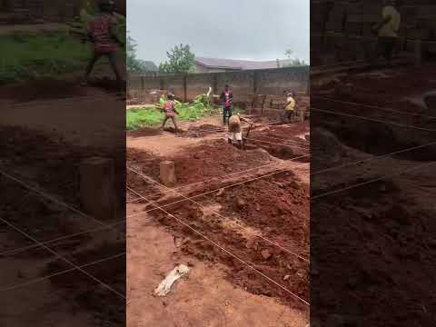 Digging of foundation trench #site #construction #foundation #shorts #viral #building