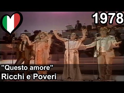 Eurovision 1978 – Italy – Ricchi e Poveri – Questo amore