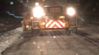 除雪　火花が出てたので取ってみた　グレーダー除雪車
