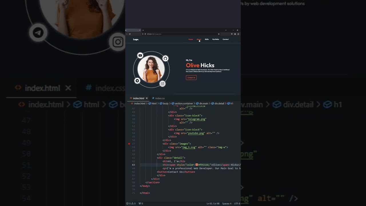 Landing page design 🤩 #webdesign #landingpagetips #responsivewebdesign