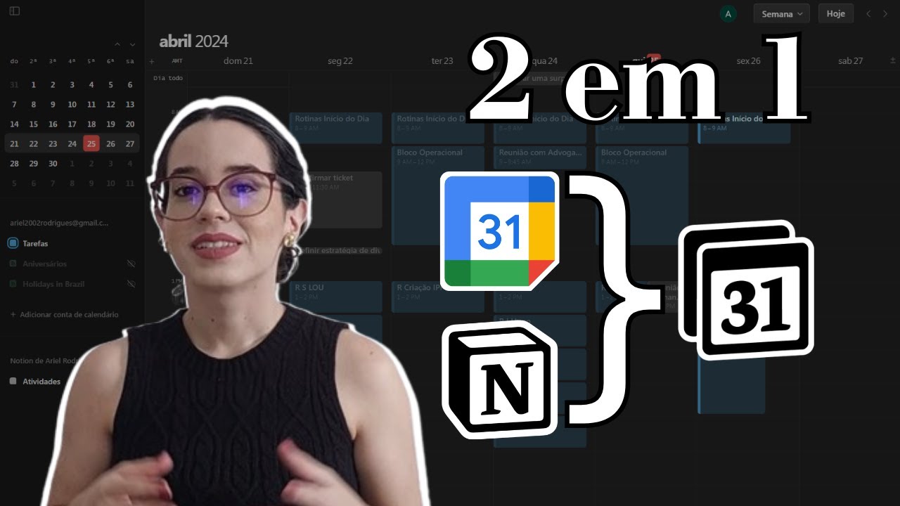 Como sincronizar NOTION e GOOGLE AGENDA | Organize tudo em um lugar com o Notion Calendar