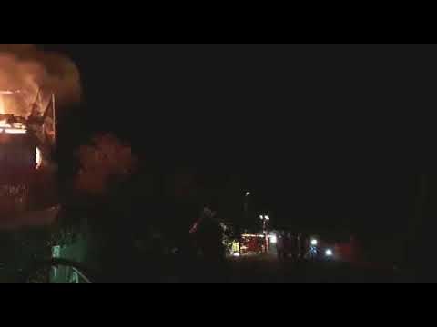 Incendiu puternic în Arges