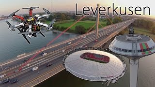 preview picture of video 'Leverkusen von oben [GoPro H3 / DJI F550 / H3-3D / FPV]'