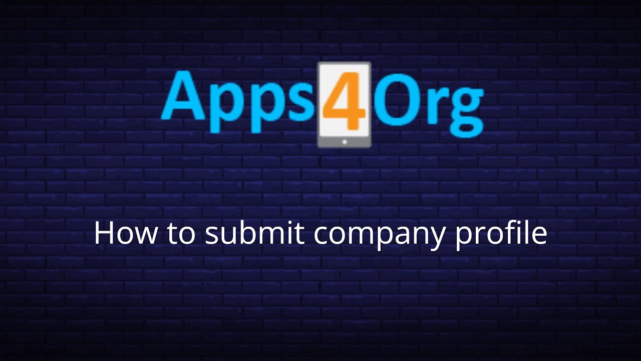 How to submit exhibitor profile | Apps4Org