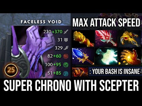 Crazy Attack Bash Lord Aghanim's Scepter Faceless Void Non-Stop Chronosphere Vs 8k MMR Ember DotA 2