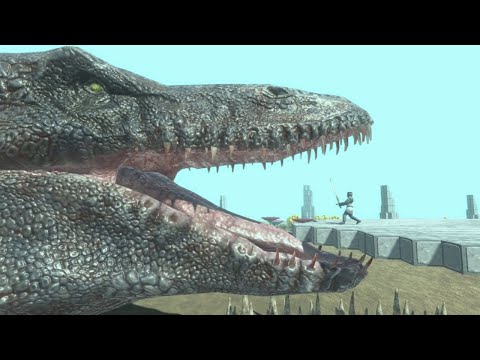 TITAN Mosasaurus vs ALL UNITS Animal Revolt Battle Simulator