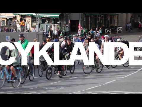 Maxat cyklande slussen