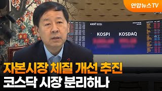 자본시장 체질 개선 추진…코스닥 시장 분리하나 / 연합뉴스TV (YonhapnewsTV)