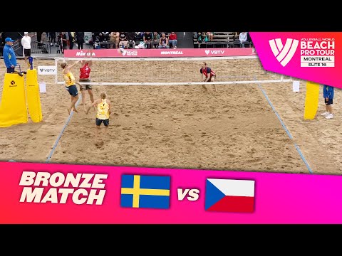Perusic/Schweiner vs. Åhman/Hellvig - Bronze Match Highlights | Montreal 2025 #BeachProTour