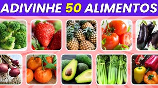 Adivinhe 50 Alimentos em 3 Segundos | Frutas, Verduras e Legumes | Quiz de Adivinhar