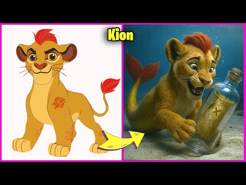 The Lion Guard Character As Mermaid Version! | Kion, Fuli, Kovu, Scar
