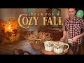 Fall Decorating Ideas Crafts Fall Home Vlog Centerpiece Realistic Pumpkins Coffee More