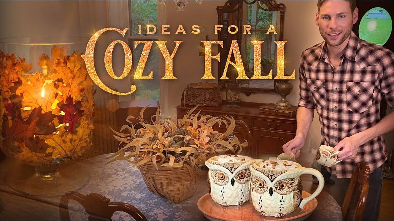 Fall Decorating Ideas & Crafts - Fall Home Vlog - Centerpiece, Realistic Pumpkins, Coffee, & More!