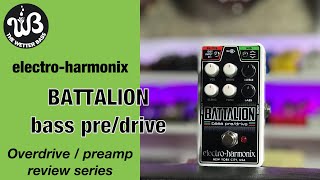 Video thumbnail for Versatile and consistent: the electro-harmonix Nano Battalion bass preamp overdrive by the wetter bass