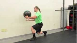 71. Split Stance Medicine Ball Side Toss