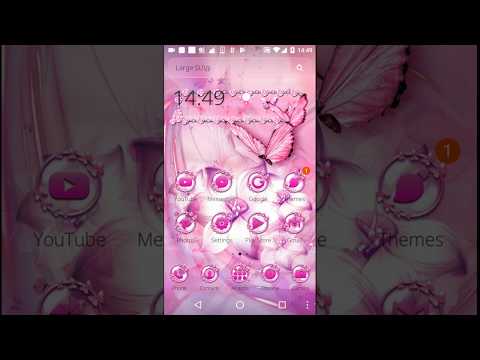 Butterfly Flower Theme & Lock Screen Video