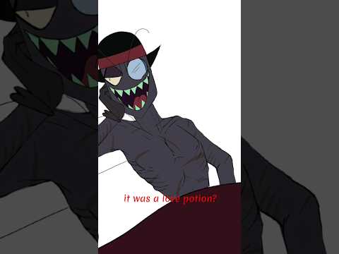 Love potion? #paperhat #villanous #blackhat #drflug #blackhatxdrflug#animation #animation