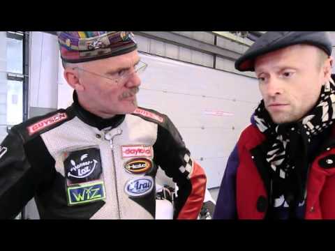 Keith Flint of The Prodigy discusses racing a Moto 450 with Mike Edwards motorcycle race motorbike