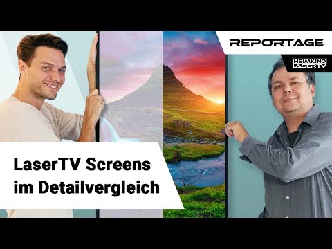 LaserTV Screen - Vergleich: Referenz- vs. Billigleinwand - Unsere Tipps & Empfehlungen!