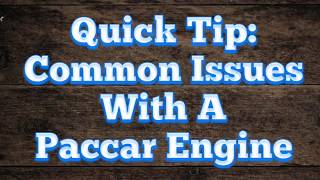 Common Issues With Paccar Engines