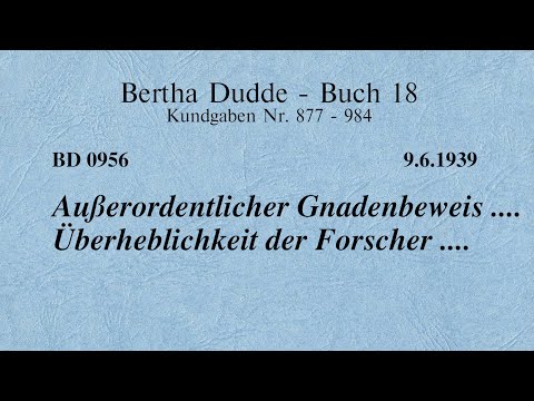 BD 0956 - AUSSERORDENTLICHER GNADENBEWEIS .... ÜBERHEBLICHKEIT DER FORSCHER ....