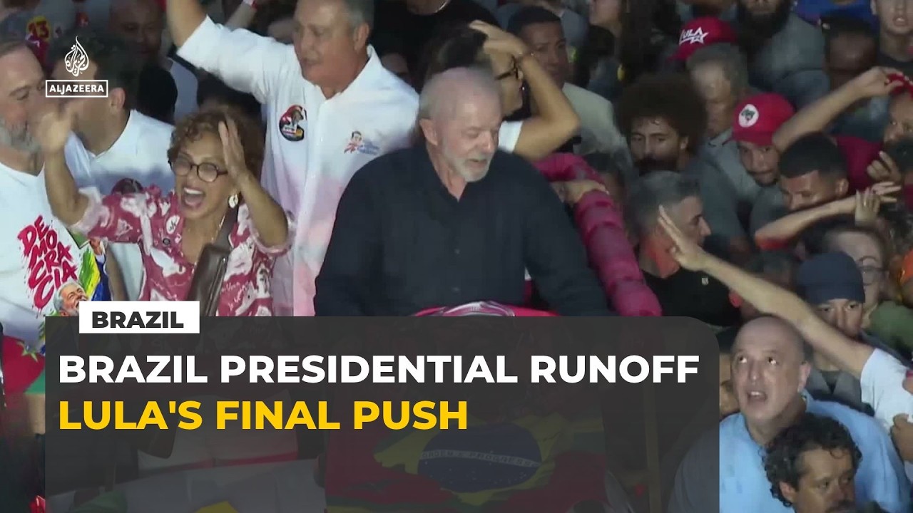 Brazil election: Lula rallies swing voters in final campaign push