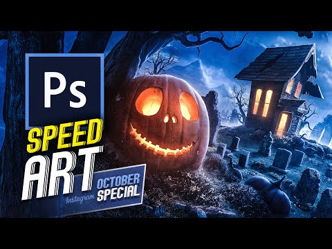 All Hallows Eve | Speed Art (Photoshop) | October Special