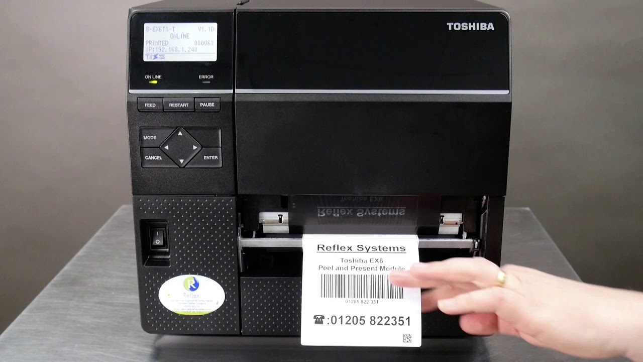 Reflex Labels - Print and dispense system (Peel off module)