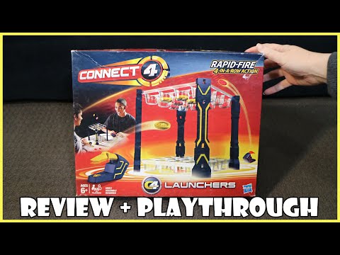 Connect 4 Launchers Board Game Review! | Board Game Night