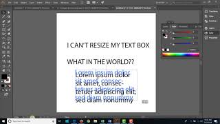 Annoying Illustrator CC Problem: Can't Resize Text Box