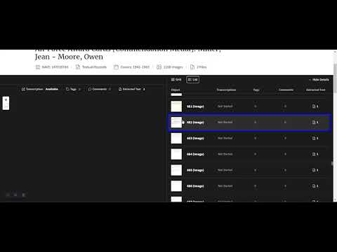 How to Transcribe in the National Archives Catalog