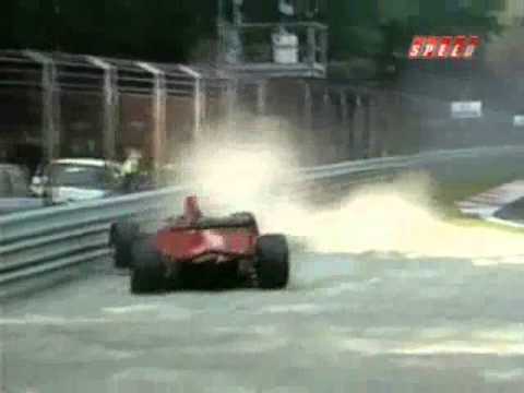 Gerhard Berger crashes in Monza 1994 warm-up