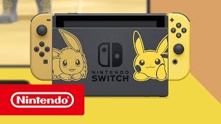 Nintendo Switch Pikachu & Eevee Edition with Pokémon: Let’s Go, Pikachu! + Poké Ball Plus [Limited Edition] video 1