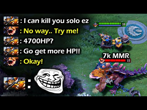 😂It's so funny!😂 When a 7K Primal Beast want to test my Techies Damage..