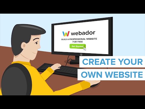 Create your own website with Webador
