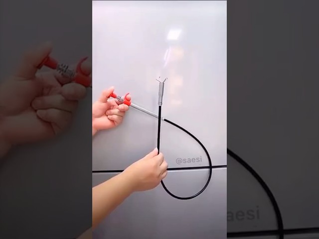 Vídeo relacionado con XIAOJING0 2 Piezas Cepillo de Limpieza para Desagüe Flexible de Tuberías,Herramienta de Drenaje para Eliminar Pelos y Desatascar para la Limpieza de Baño Cocina-45cm
